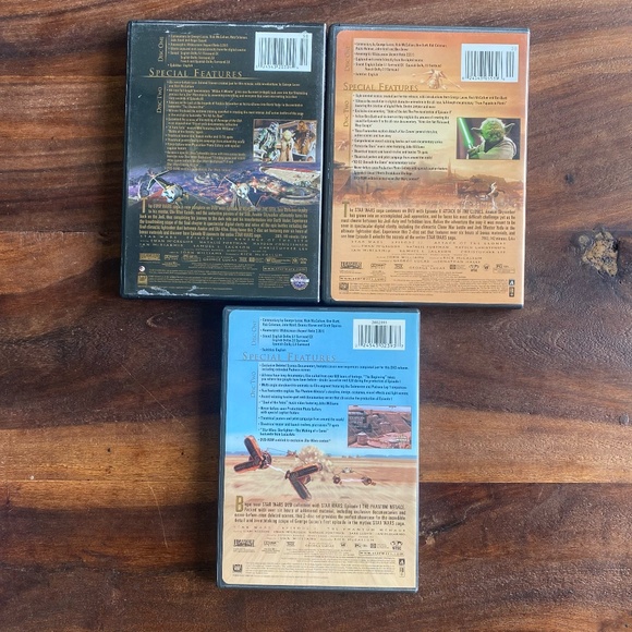 Lot Star Wars DVD Episodes 1-6 (I-VI) Widescreen Force Awakens Rouge One Blu-ray - Picture 3 of 11